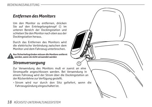 Toyota Rear Entertainment System - PZ462-00207-00 - Rear Entertainment System - German - mode d'emploi