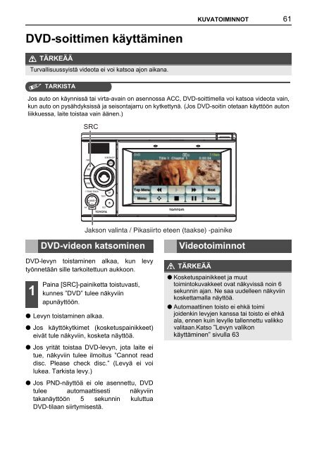 Toyota TNS410 - PZ420-E0333-FI - TNS410 - mode d'emploi