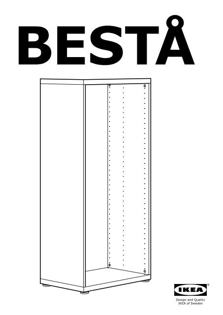 Ikea BEST&Aring; combinazione TV/ante a vetro - S09124690 - Istruzioni di montaggio