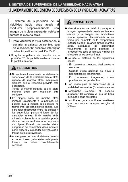 Toyota Toyota Touch &amp;amp; Go - PZ490-00331-*0 - Toyota Touch &amp; Go - Toyota Touch &amp; Go Plus - Spanish - mode d'emploi