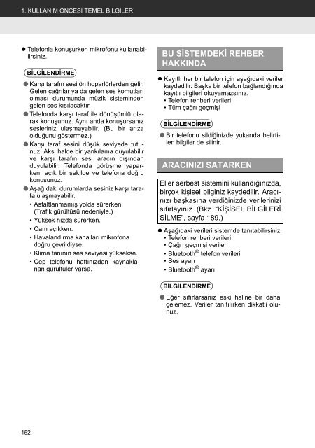 Toyota Toyota Touch &amp;amp; Go - PZ490-00331-*0 - Toyota Touch &amp; Go - Toyota Touch &amp; Go Plus - Turkish - mode d'emploi