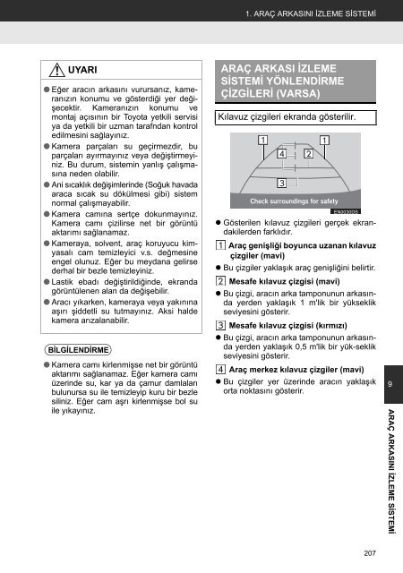 Toyota Toyota Touch &amp;amp; Go - PZ490-00331-*0 - Toyota Touch &amp; Go - Toyota Touch &amp; Go Plus - Turkish - mode d'emploi