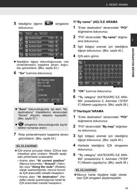 Toyota Toyota Touch &amp;amp; Go - PZ490-00331-*0 - Toyota Touch &amp; Go - Toyota Touch &amp; Go Plus - Turkish - mode d'emploi