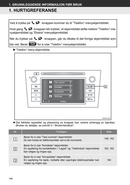 Toyota Toyota Touch &amp;amp; Go - PZ490-00331-*0 - Toyota Touch &amp; Go - Toyota Touch &amp; Go Plus - Norwegian - mode d'emploi