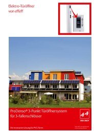 ProDenso® 3-Punkt Türöffnersystem für 3 ... - Assa Abloy