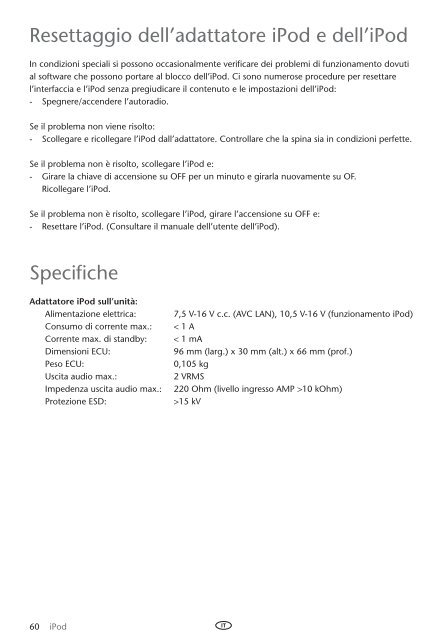 Toyota Ipod Integration Kit English, French, German, Dutch, Italian - PZ420-00261-ME - Ipod Integration Kit English, French, German, Dutch, Italian - mode d'emploi