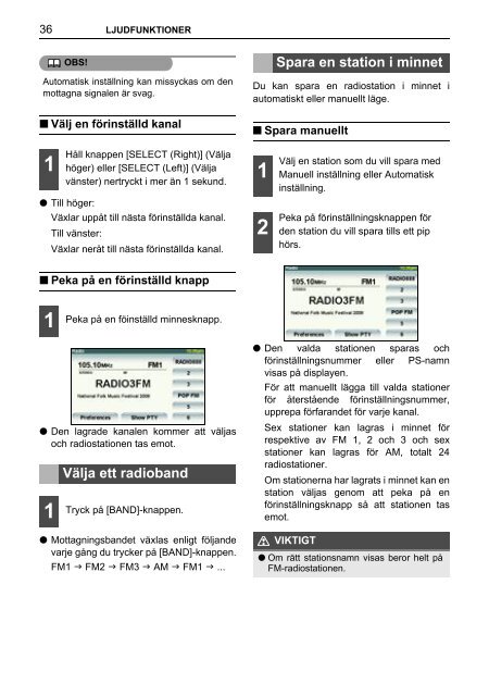 Toyota TNS410 - PZ420-E0333-SV - TNS410 - mode d'emploi