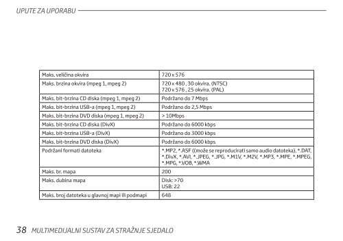 Toyota Rear Entertainment System - PZ462-00207-00 - Rear Entertainment System - Croatian - mode d'emploi