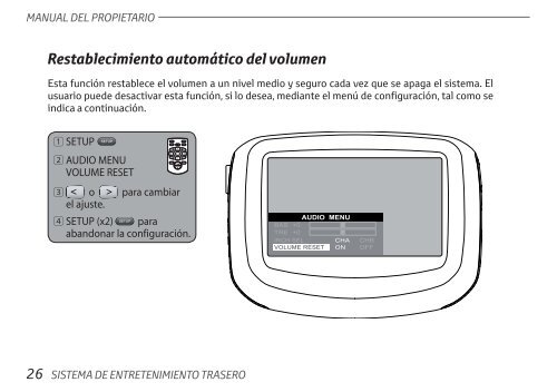 Toyota Rear Entertainment System - PZ462-00207-00 - Rear Entertainment System - Spanish - mode d'emploi