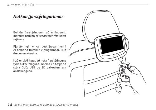 Toyota Rear Entertainment System - PZ462-00207-00 - Rear Entertainment System - Icelandic - mode d'emploi