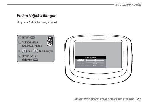 Toyota Rear Entertainment System - PZ462-00207-00 - Rear Entertainment System - Icelandic - mode d'emploi