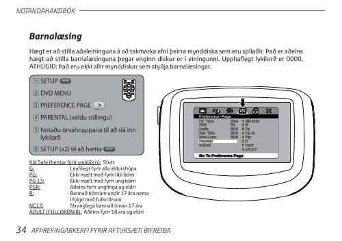 Toyota Rear Entertainment System - PZ462-00207-00 - Rear Entertainment System - Icelandic - mode d'emploi