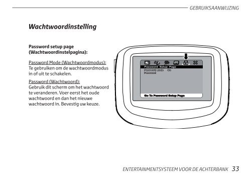 Toyota Rear Entertainment System - PZ462-00207-00 - Rear Entertainment System - Dutch - mode d'emploi