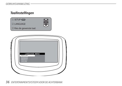 Toyota Rear Entertainment System - PZ462-00207-00 - Rear Entertainment System - Dutch - mode d'emploi