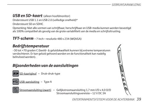 Toyota Rear Entertainment System - PZ462-00207-00 - Rear Entertainment System - Dutch - mode d'emploi