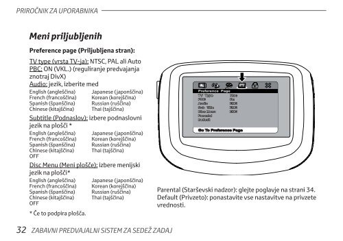 Toyota Rear Entertainment System - PZ462-00207-00 - Rear Entertainment System - Slovenian - mode d'emploi