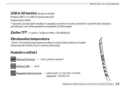 Toyota Rear Entertainment System - PZ462-00207-00 - Rear Entertainment System - Slovenian - mode d'emploi