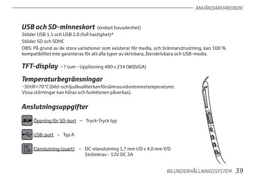 Toyota Rear Entertainment System - PZ462-00207-00 - Rear Entertainment System - Swedish - mode d'emploi