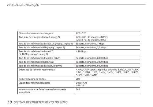 Toyota Rear Entertainment System - PZ462-00207-00 - Rear Entertainment System - Portuguese - mode d'emploi