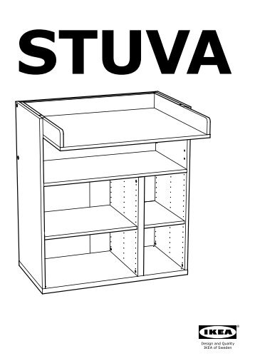 Ikea STUVA fasciatoio/scrivania - 20225334 - Istruzioni di montaggio