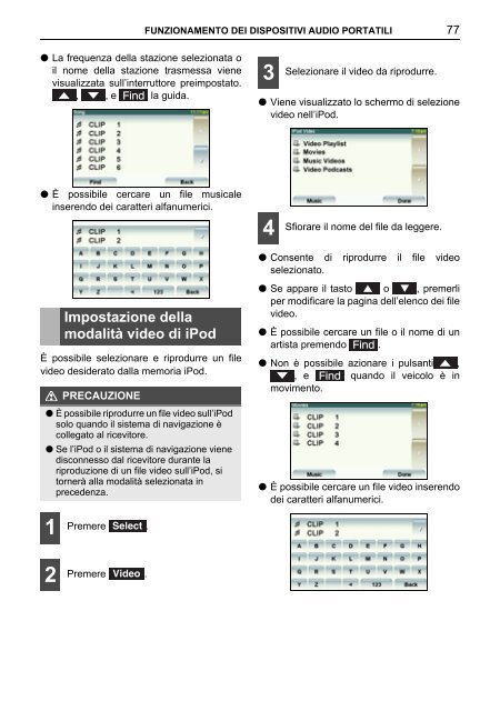 Toyota TNS410 - PZ420-E0333-IT - TNS410 - mode d'emploi