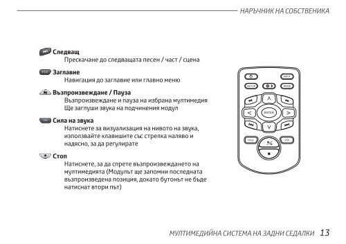 Toyota Rear Entertainment System - PZ462-00202-00 - Rear Entertainment System - Bulgarian - mode d'emploi