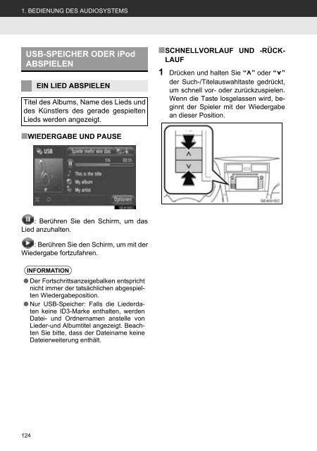 Toyota Toyota Touch &amp;amp; Go - PZ490-00331-*0 - Toyota Touch &amp; Go - Toyota Touch &amp; Go Plus - German - mode d'emploi