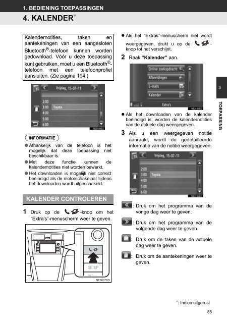 Toyota Toyota Touch &amp;amp; Go - PZ490-00331-*0 - Toyota Touch &amp; Go - Toyota Touch &amp; Go Plus - Dutch - mode d'emploi