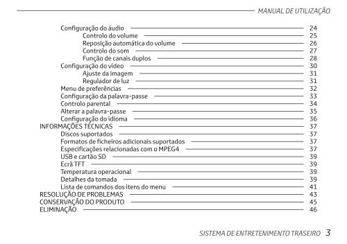 Toyota Rear Entertainment System - PZ462-00207-00 - Rear Entertainment System - Portuguese - mode d'emploi