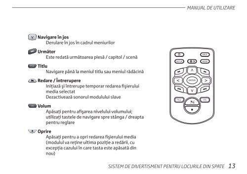 Toyota Rear Entertainment System - PZ462-00207-00 - Rear Entertainment System - Romanian - mode d'emploi