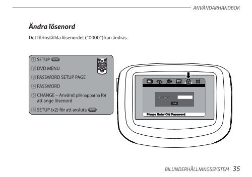 Toyota Rear Entertainment System - PZ462-00207-00 - Rear Entertainment System - Swedish - mode d'emploi