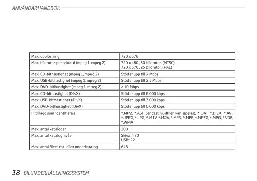 Toyota Rear Entertainment System - PZ462-00207-00 - Rear Entertainment System - Swedish - mode d'emploi