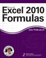 Excel 2010 Fomulas