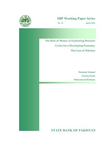 SBP Working Paper Series STATE BANK OF PAKISTAN