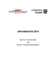 Jahresbericht 2010 - Kreisfeuerwehrverband Fulda eV