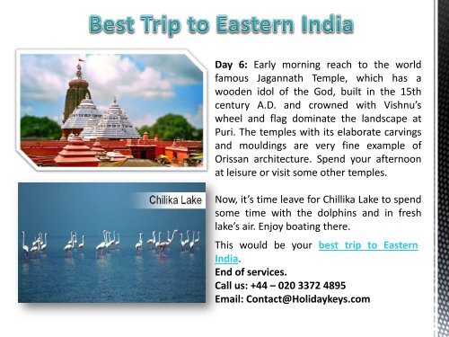 Best trip to Eastern India - HolidayKeys.co.uk