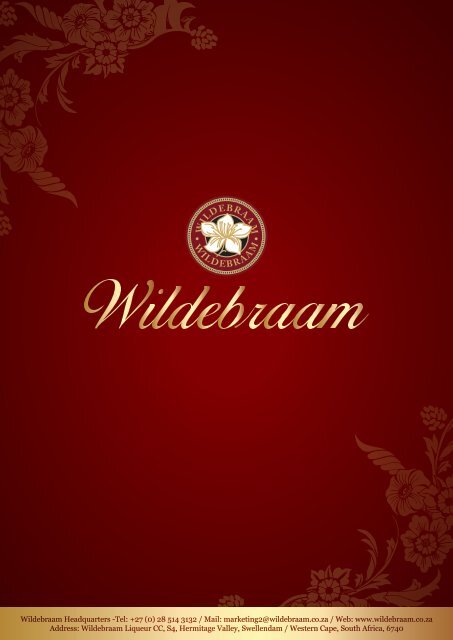Wildebraam Catalogue 2016 - low res