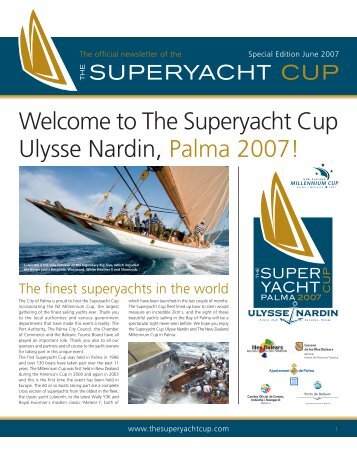 Welcome to The Superyacht Cup Ulysse Nardin, Palma 2007!