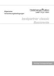 bestpartner classic Basisrente - Heidelberger Leben