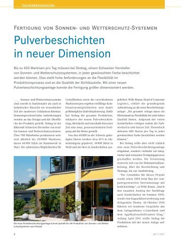 Pulverbeschichten in neuer Dimension