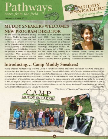 2013 Muddy Sneakers Spring/Summer Newsletter