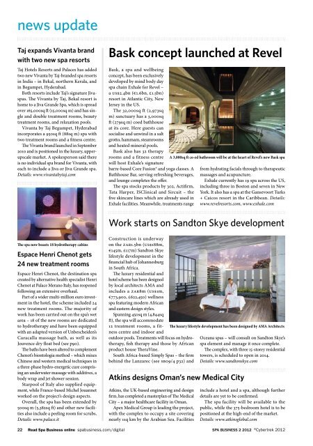 Spa Business issue 2 2012 - Leisure Opportunities