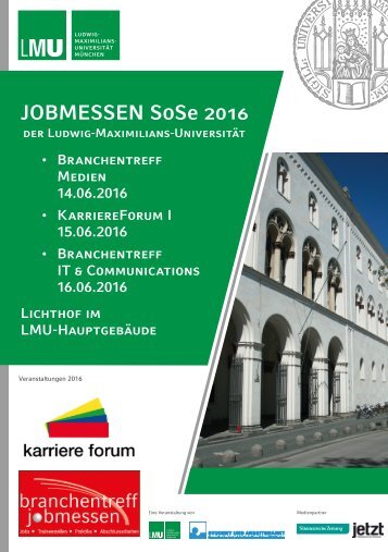 LMU Jobmessen SoSe 2016