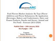 Food Flavors Market