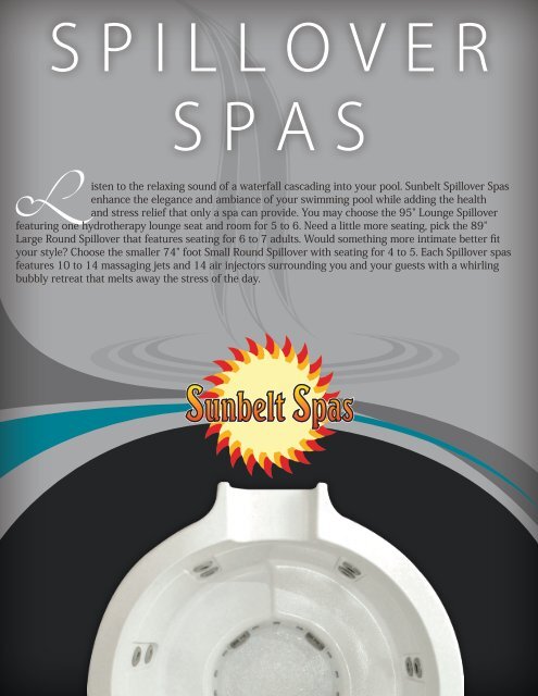 Spill Over Spa - Sunbelt Spas