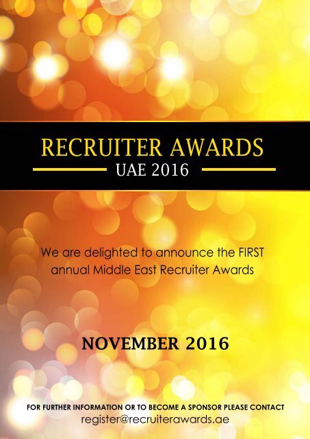 RecruiterME - UAE Recruiter Magazine
