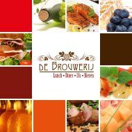 De Brouwerij Menu