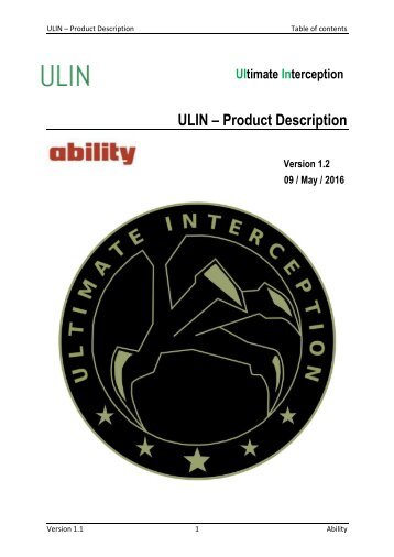 ULIN – Product Description