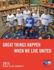 2015 United Way Annual Report