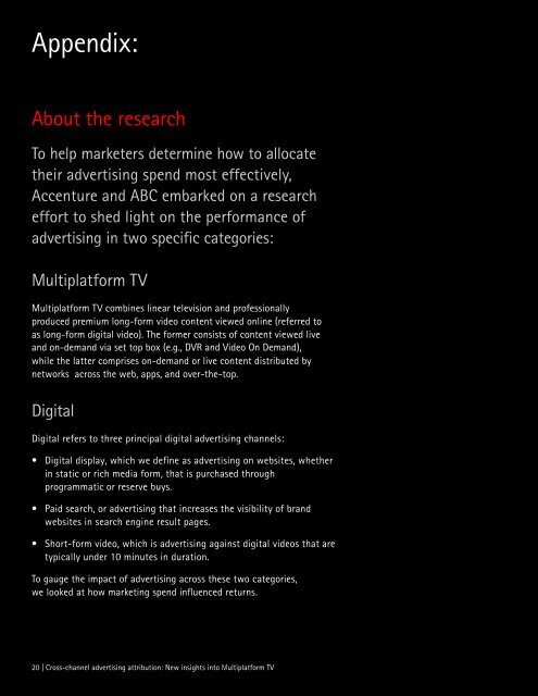 Cross-channel advertising attribution New insights into Multiplatform TV